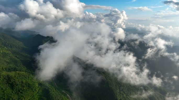 4K重庆贵阳高空山川云海19