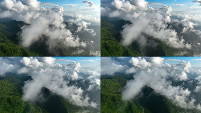 4K重庆贵阳高空山川云海19