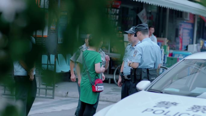 【4K】民警街头走访调查