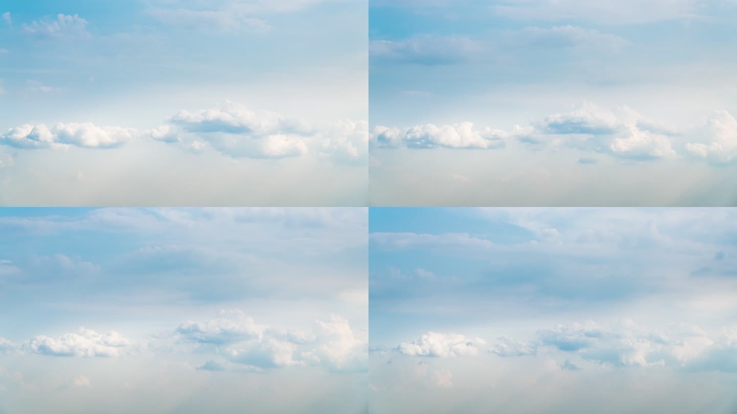 【4K】天空云朵飘动白云延时