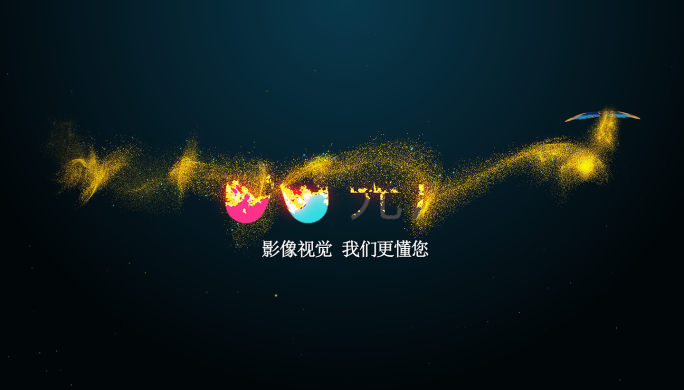 唯美蝴蝶粒子logo片头