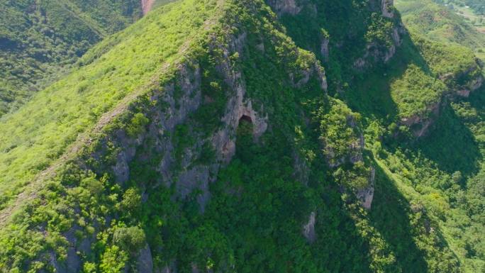 航拍鲁山县仙人洞遗址