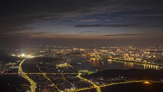 徐州泰山夜景移动延时