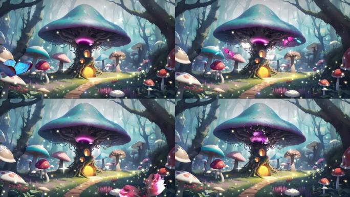 梦幻蘑菇屋-爱丽丝梦游仙境