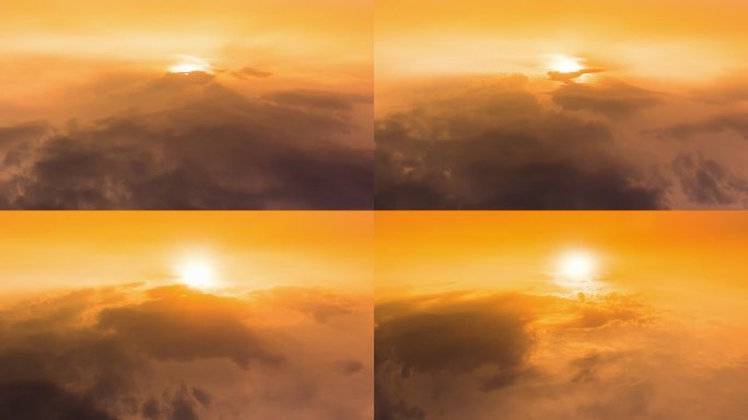 【4K】大气云海日出 穿云日出