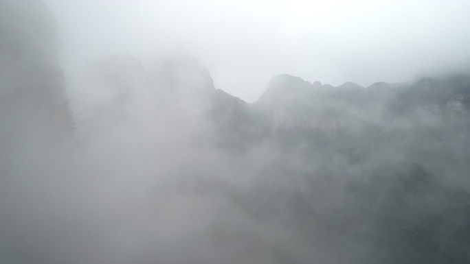 山西 太岳山 云雾 航拍