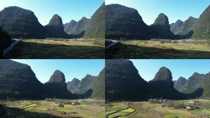 贵州荔波茂兰山脉航拍4K