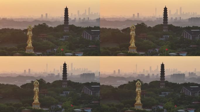 中国广东省广州市番禺区莲花山望海观音