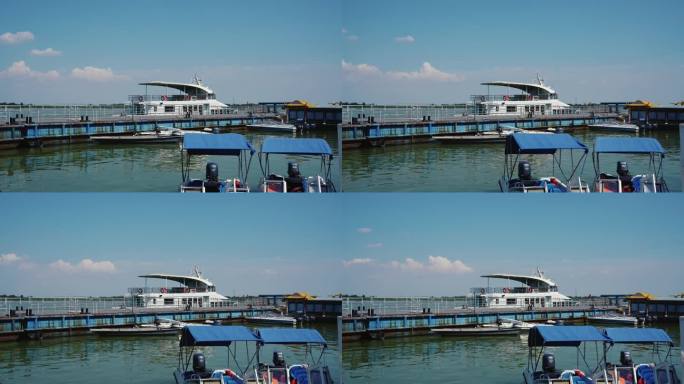 沛县千岛湿地景区码头延时摄影