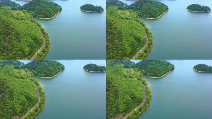 宁波镇海九龙湖航拍美景