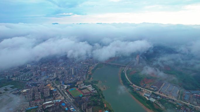 福建南平建瓯城市大景