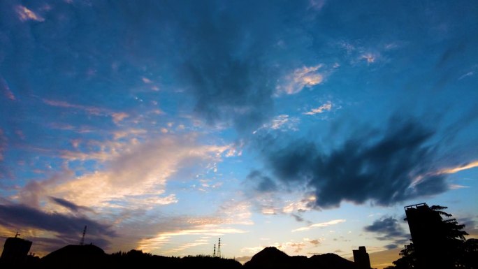 【高清】天空延时云朵流动