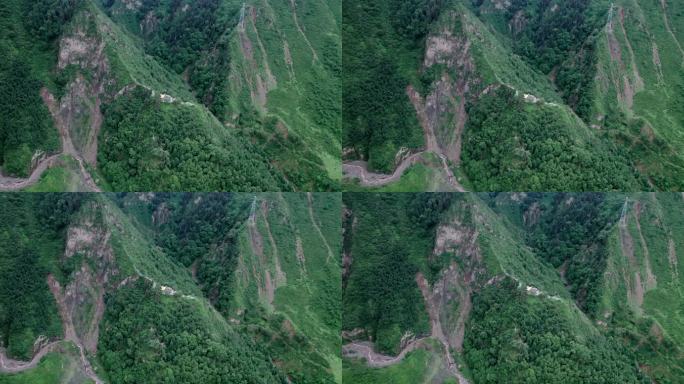 林场高山峡谷航拍