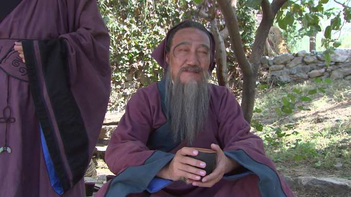 古装人物历史人物对话春秋孔子讲学