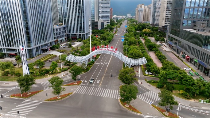 福州闽侯高新区地标城市建设航拍