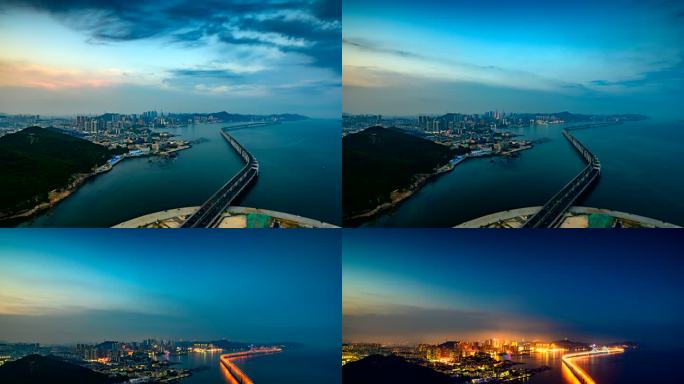星海湾跨海大桥延时摄影