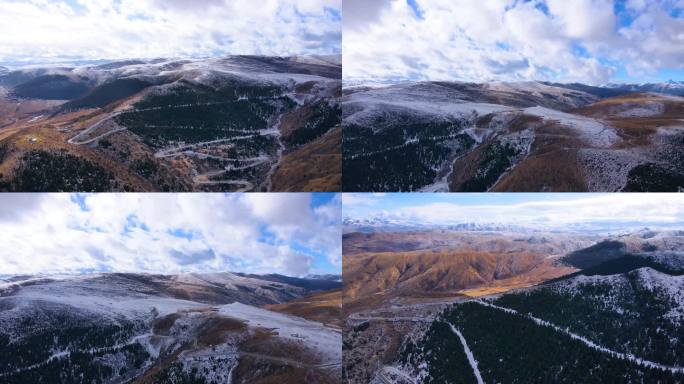 阿坝州高原雪景