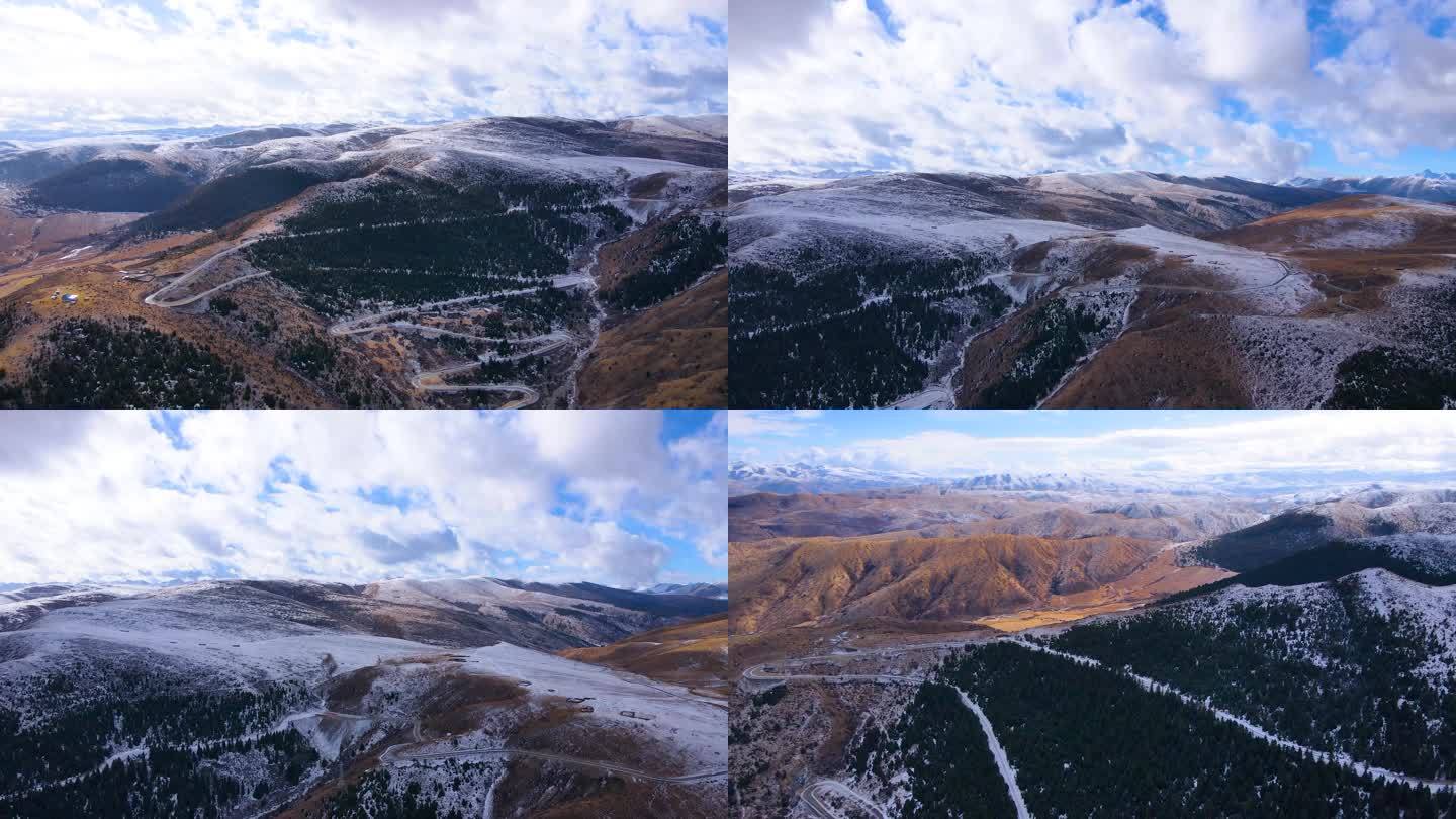 阿坝州高原雪景