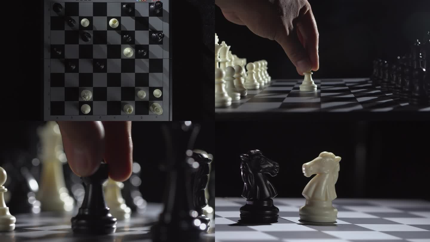 国际象棋对弈下棋 商业创意房地产片头