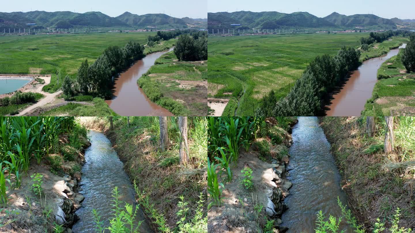 4K农村河流灌溉水沟