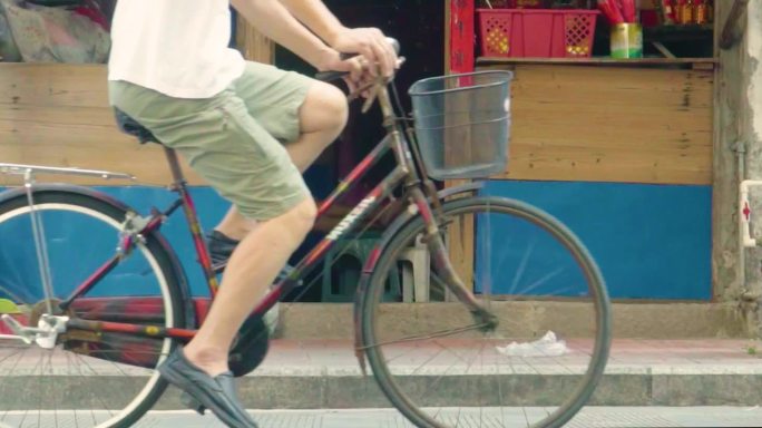 街道骑自行车 升格