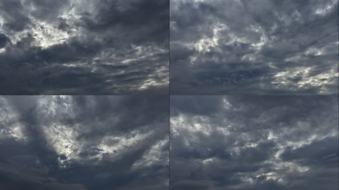 天空变换云层延时摄影