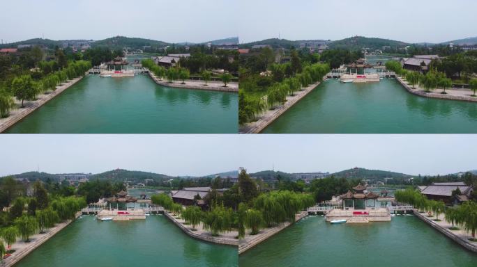 辉县2021年7月百泉湖景色前推坐船小亭