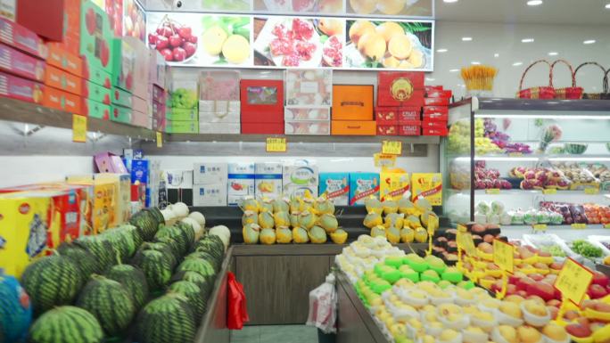 水果店里的水果果实
