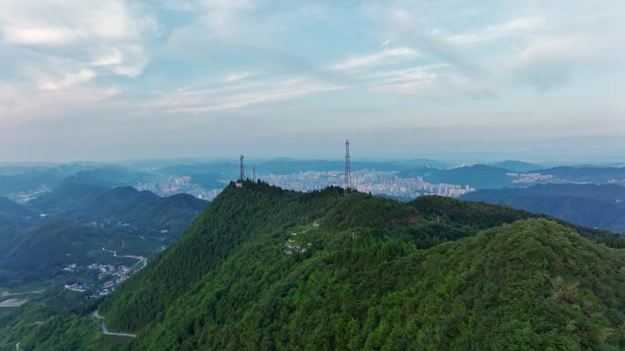 4k50毕节市七星关区城区航拍大景