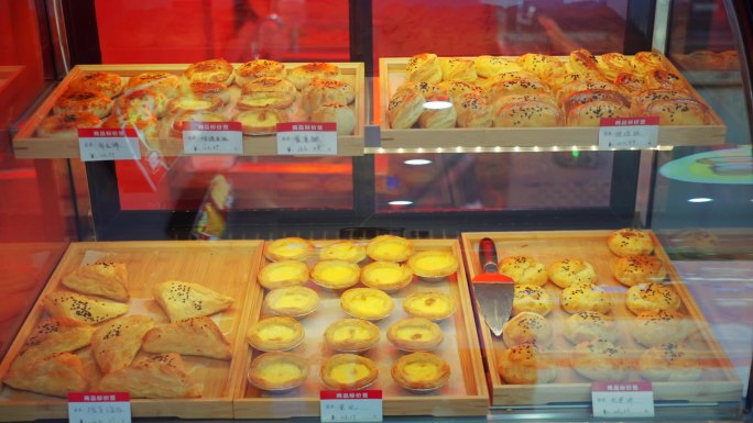 榴莲酥蛋挞蛋糕制品售卖区