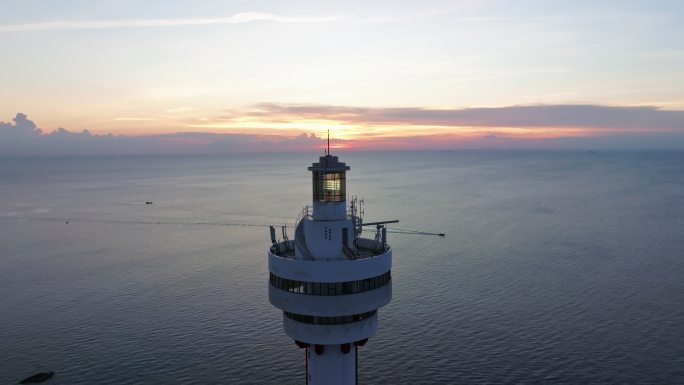 文昌木兰湾灯塔夜景