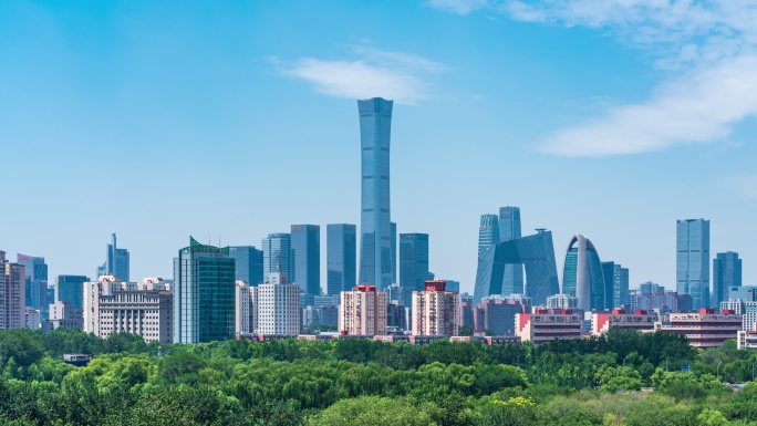 北京国贸风光 绿色城市