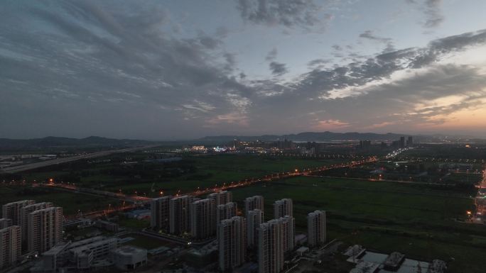 航拍绿地控股襄阳城际空间站楼盘城市风光