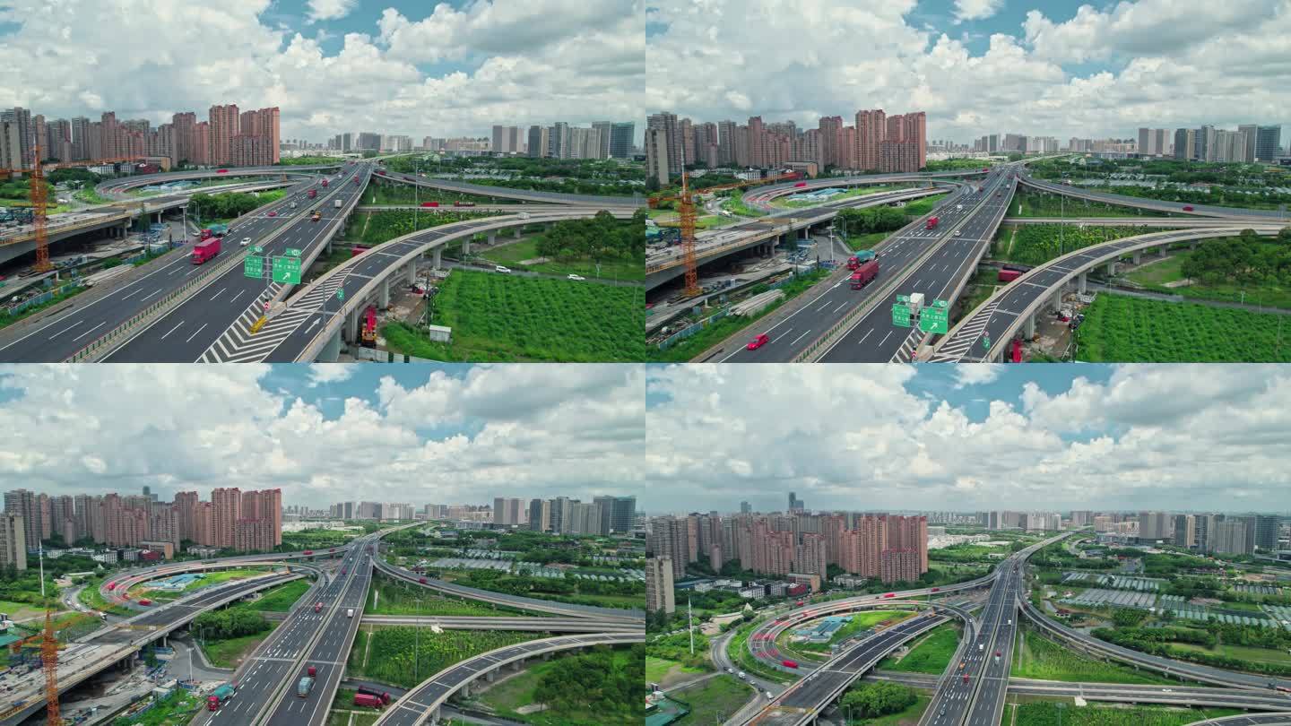 上海绕城高速航拍