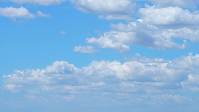 4K实拍天空素材蓝天白云延时摄影