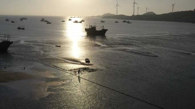 泉州风车岛海岸日出