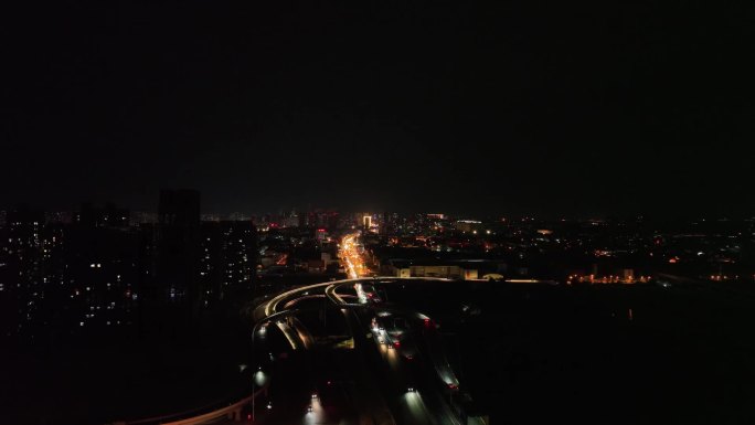 北京廊坊夜景航拍