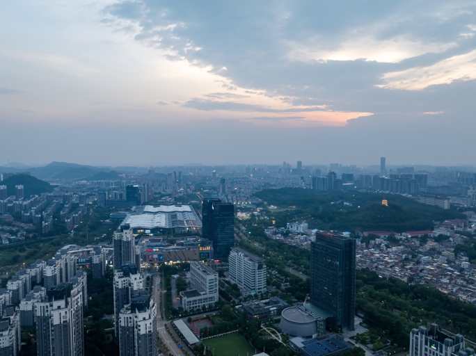 台风泰利来临之前的中山日转夜延时摄影