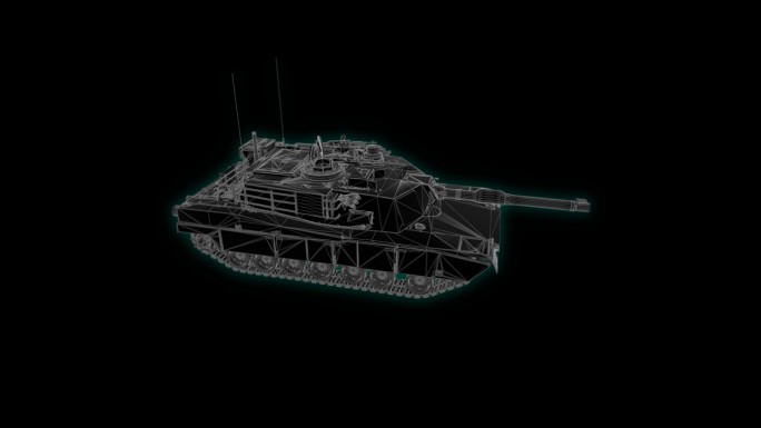 M1A2坦克装甲车科技界面展示素材