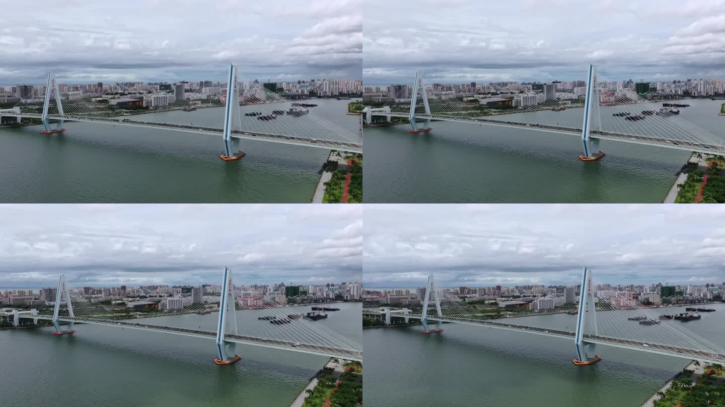 海口世纪大桥航拍