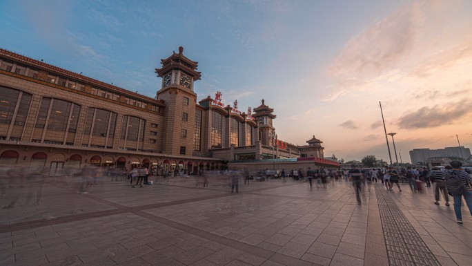 北京站日转夜大范围延时