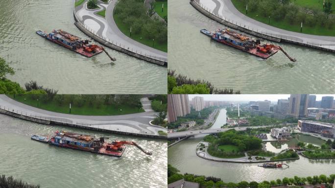 苏州河作业船工程船清淤船