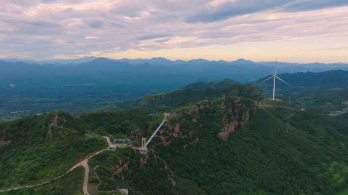 航拍庐山阿婆寨景区风光