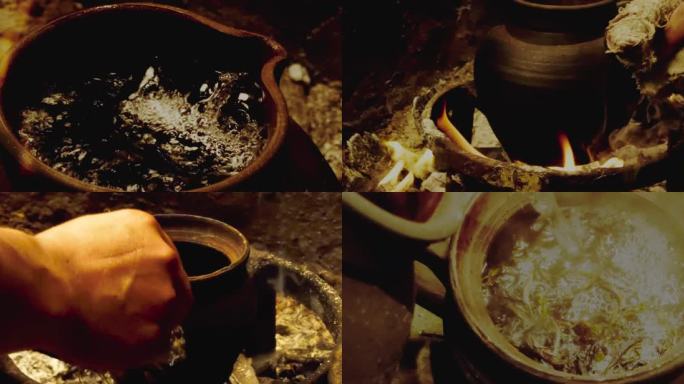 云南白族传统烤茶制作全过程