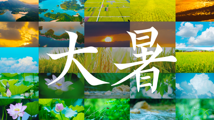 【原创4K】大暑小暑二十四节气夏天立夏至