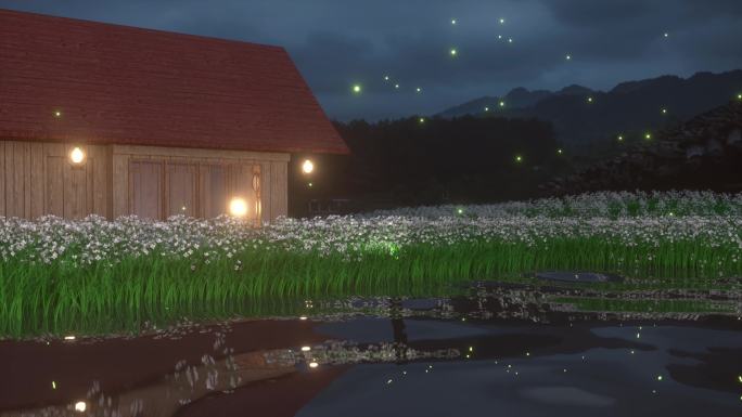 3D渲染乡村风光