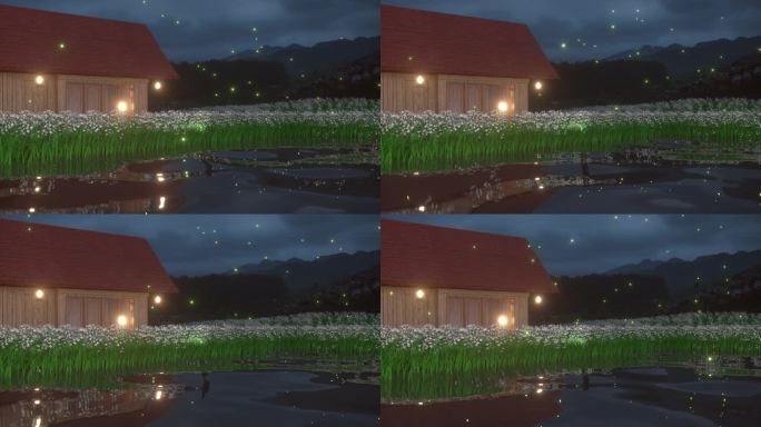 3D渲染乡村风光
