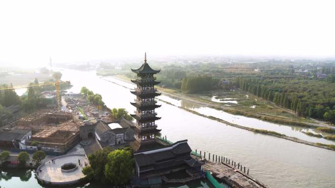 古镇 小桥流水 烟雨