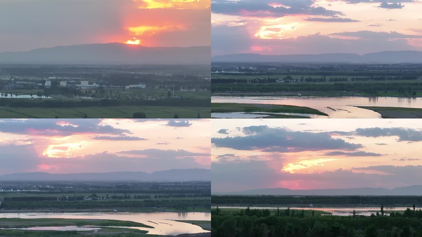 黄河夕阳