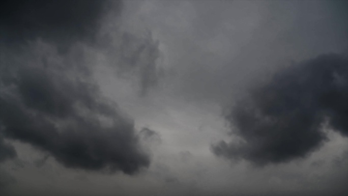 乌云密布云层翻滚延时暴雨来临恶劣天气雷雨